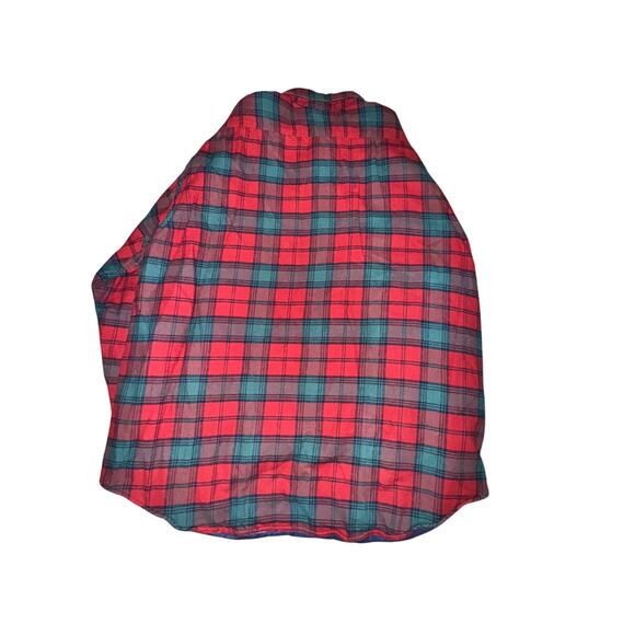 Vtg LL Bean Flannel Jacket Men's Size XXL Red Plaid Thinsulate Quilted Lined USA - Picture 5 of 7